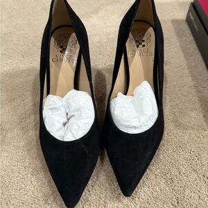 Vince Camuto Black Suede Heels